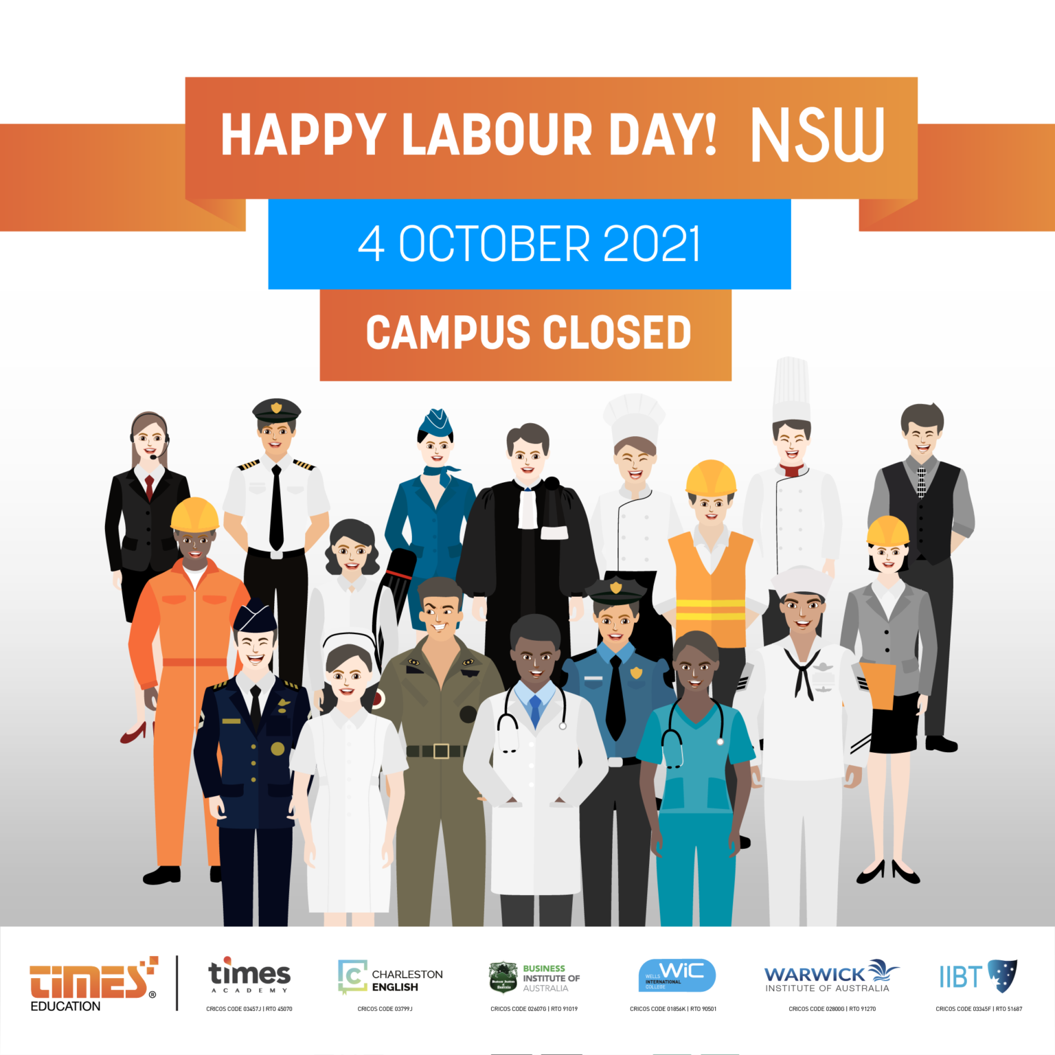 Labour Day Public Holiday. Warwick Institute of Australia